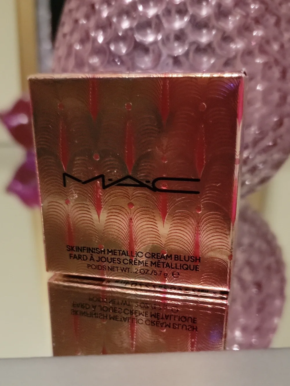 MAC Skinfinish Metallic Cream Blush. Full Sized. In Color Priceless Purple. BNIB